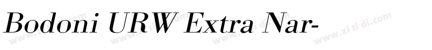 Bodoni URW Extra Nar字体转换